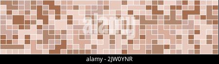 Pattern geometrico senza cuciture di quadrati multicolore e forme arbitrarie. Un modello per texture, tessuti, sfondi semplici e idee creative. VEC Illustrazione Vettoriale