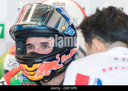 2nd settembre 2022; Misano World Circuit Marco Simoncelli, Misano Adriatico, Rimini, Emilia-Romagna, Italia ; 2022 San Marino e Rimini Riviera MotoGP Libere Alex Marquez LCR Honda Credit: Action Plus Sports Images/Alamy Live News Foto Stock