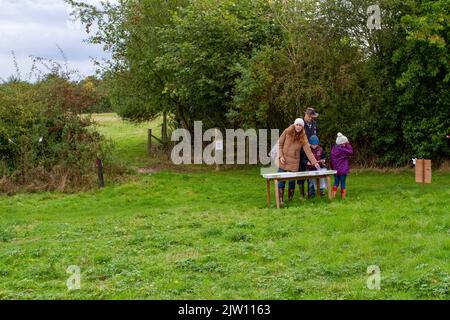 Apple Day presso la Foxburrow Farm del Suffolk Wildlife Trust, vicino a Melton, in Inghilterra Foto Stock