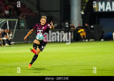 SITTARD-GELEEN, PAESI BASSI - SETTEMBRE 2: Jens Toornstra del FC Utrecht durante la partita olandese di Eredivie tra Fortuna Sittard e FC Utrecht allo stadio Fortuna Sittard il 2 Settembre 2022 a Sittard-Geleen, Paesi Bassi (Foto di Joris Verwijst/Orange Pictures) Credit: Orange Pics BV/Alamy Live News Foto Stock