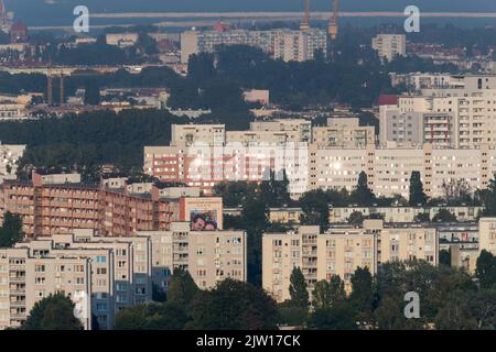 Appartamenti e palazzi moderni dell'epoca comunista a Danzica, Polonia © Wojciech Strozyk / Alamy Stock Photo *** Local Caption *** Foto Stock