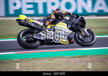 Misano Adriatico, Italia. 02nd Set, 2022. N. 10 Luca MARINI (Mooney VR46 Racing Team) durante il Gran Premio di San Marino e della Riviera di Rimini Libere Moto GP, Campionato del mondo MotoGP a Misano Adriatico, settembre 02 2022 Credit: Agenzia indipendente per le foto/Alamy Live News Foto Stock