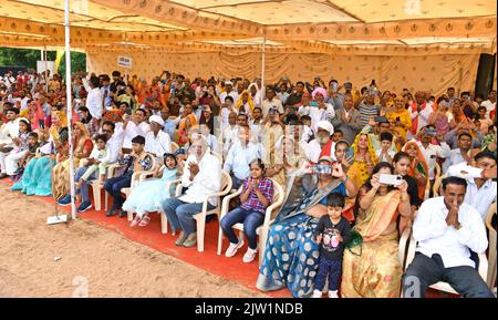 Beawar, Rajasthan, India. 2nd Set, 2022. Persone durante la cerimonia della Parata delle Convocazioni all'Accademia di polizia del Rajasthan a Jaipur. (Credit Image: © Sumit Saraswat/Pacific Press via ZUMA Press Wire) Credit: ZUMA Press, Inc./Alamy Live News Foto Stock