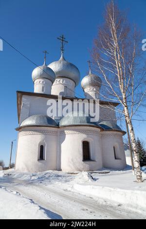 Presunzione chiesa, Belozersk, Vologda regione, Russia. Foto Stock