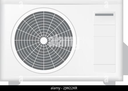Impianto di climatizzazione, aria condizionata vettore Illustrazione Vettoriale