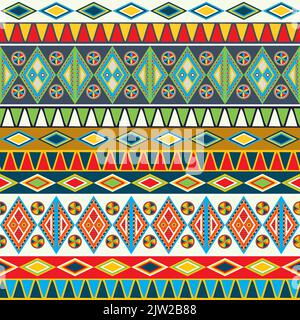 Modello senza giunture vettoriale di stile Najdi Foto Stock