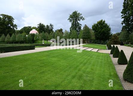 30 agosto 2022, Brandeburgo, Gransee/OT Meseberg: Il giardino del Castello di Meseberg. Foto: Soeren Stache/dpa Foto Stock