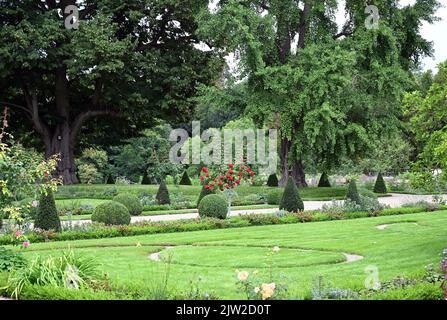 30 agosto 2022, Brandeburgo, Gransee/OT Meseberg: Il giardino del Castello di Meseberg. Foto: Soeren Stache/dpa Foto Stock