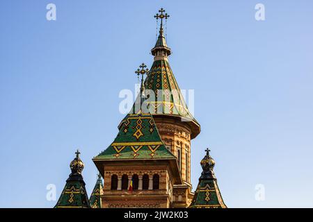 La Cattedrale Ortodossa di Timisioara si trova nell'area centrale della città Foto Stock