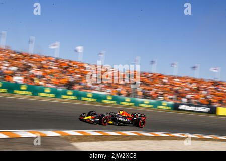 ZANDVOORT - Max Verstappen Ð Red Bull durante la 3rd sessione di prove libere prima del F1° Gran Premio dei Paesi Bassi al circuito van Zandvoort il 3 settembre 2022 a Zandvoort, Paesi Bassi. ANP SEM VAN DER WAL Foto Stock