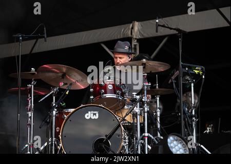 Bonobo si esibisce al Connect Festival 2022 al Royal Highland Centre di Edimburgo Foto Stock