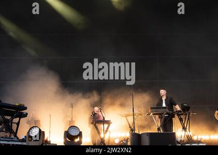 Bonobo si esibisce al Connect Festival 2022 al Royal Highland Centre di Edimburgo Foto Stock