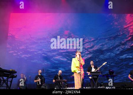 Bonobo si esibisce al Connect Festival 2022 al Royal Highland Centre di Edimburgo Foto Stock