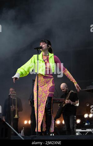 Bonobo si esibisce al Connect Festival 2022 al Royal Highland Centre di Edimburgo Foto Stock