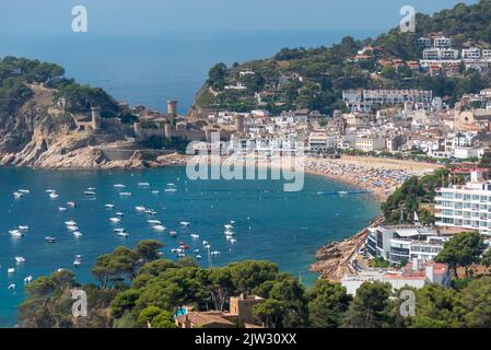 Catalogna in Spagna: La bella località di Tossa de Mar Foto Stock