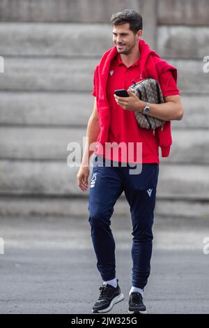 Nottingham, Regno Unito. 03rd Set, 2022. Remo Freuler #23 di Nottingham Forest arriva prima della partita della Premier League Nottingham Forest vs Bournemouth a City Ground, Nottingham, Regno Unito, 3rd settembre 2022 (Foto di Ritchie Sumpter/News Images) a Nottingham, Regno Unito il 9/3/2022. (Foto di Ritchie Sumpter/News Images/Sipa USA) Credit: Sipa USA/Alamy Live News Foto Stock