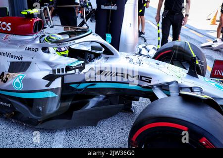 Zandvoort, Paesi Bassi. 03rd Set, 2022. ZANDVOORT, PAESI BASSI - SETTEMBRE 3: Durante la prova finale davanti al Gran Premio di Formula 1 olandese a Cicuit Zandvoort il 3 Settembre 2022 a Zandvoort, Paesi Bassi (Foto di Marcel ter Bals/Orange Pictures) Credit: Orange Pics BV/Alamy Live News Foto Stock