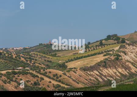 L'Abruzzo è una regione italiana situata a est di Roma, tra l'Adriatico e l'Appennino. Foto Stock