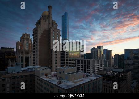 InterContinental Hotel a Magnificent Mile, Chicago. Foto Stock