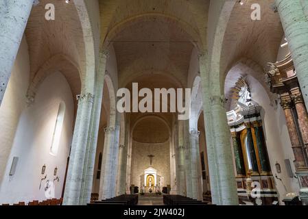 La chiesa di Sant'Agostino è un luogo di culto cattolico, situato nel centro storico di Ascoli Piceno, nell'omonima piazza, in San Giaco Foto Stock