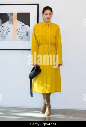 Seul, Corea del Sud. 2nd Set, 2022. L'attrice sudcoreana Soo Hyun partecipa a una chiamata fotografica per l'evento Jil Sander Exhibition a Seoul, Corea del Sud, il 2 settembre 2022. (Foto di: Lee Young-ho/Sipa USA) Credit: Sipa USA/Alamy Live News Foto Stock