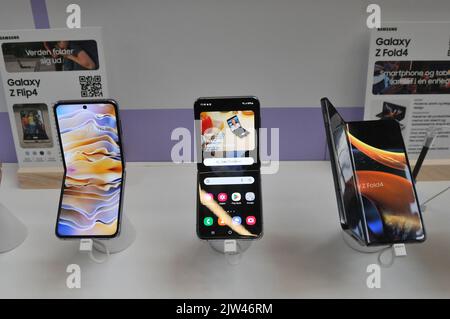 Copenhagen /Danimarca/03 Settembre 2022/ Samsung presenta nuovi prodotti a prome samsung a Copenhagen. (Foto..Francis Joseph Dean/Dean Pictures. Foto Stock