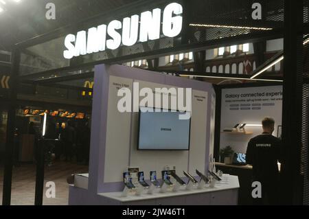 Copenhagen /Danimarca/03 Settembre 2022/ Samsung presenta nuovi prodotti a prome samsung a Copenhagen. (Foto..Francis Joseph Dean/Dean Pictures. Foto Stock