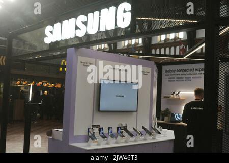 Copenhagen /Danimarca/03 Settembre 2022/ Samsung presenta nuovi prodotti a prome samsung a Copenhagen. (Foto..Francis Joseph Dean/Dean Pictures. Foto Stock