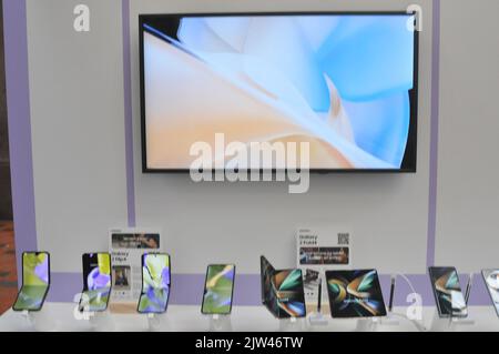 Copenhagen /Danimarca/03 Settembre 2022/ Samsung presenta nuovi prodotti a prome samsung a Copenhagen. (Foto..Francis Joseph Dean/Dean Pictures. Foto Stock