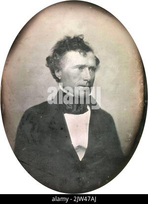 Ritratto di Franklin Pierce, che fu il 14th° presidente degli Stati Uniti. Questa foto è del 1852, quando Pierce aveva 48 anni. Foto Stock