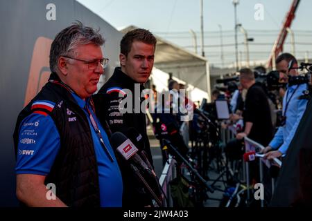 Zandvoort, Paesi Bassi, 03rd settembre 2022, Otmar Szafnauer partecipa alle qualifiche, 15° round del campionato di Formula 1 2022. Credit: Michael Potts/Alamy Live News Foto Stock