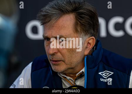 Zandvoort, Paesi Bassi, 03rd settembre 2022, Jost Capito partecipa alle qualifiche, 15° round del campionato di Formula 1 2022. Credit: Michael Potts/Alamy Live News Foto Stock