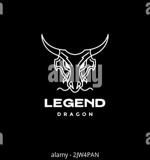 design con logo a tromba lunga Illustrazione Vettoriale