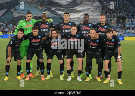 Roma, Italia. 03rd Set, 2022. Durante la Serie Un incontro tra SS Lazio e SSC Napoli allo Stadio Olimpico (Foto di Agostino Gemito/Pacific Press) Credit: Pacific Press Media Production Corp./Alamy Live News Foto Stock