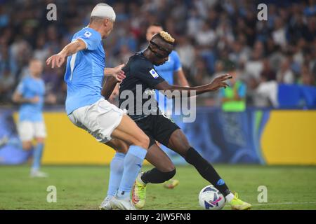 Roma, Italia. 03rd Set, 2022. Durante la Serie Un incontro tra SS Lazio e SSC Napoli allo Stadio Olimpico (Foto di Agostino Gemito/Pacific Press) Credit: Pacific Press Media Production Corp./Alamy Live News Foto Stock