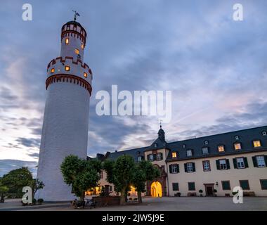 Torre Bianca al Castello di Bad Homburg vicino a Francoforte in Assia, Germania Foto Stock