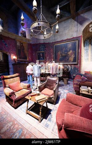 Leavesden, Regno Unito - 23 agosto 2022: Mostre all'interno del tour Making of Harry Potter presso lo studio Warner Bros. Foto Stock