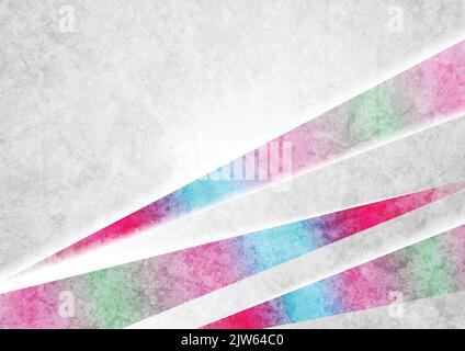 Grigio grunge e lamina olografica colori sfondo neon. Astratto sfondo retrò design grafico aziendale Illustrazione Vettoriale
