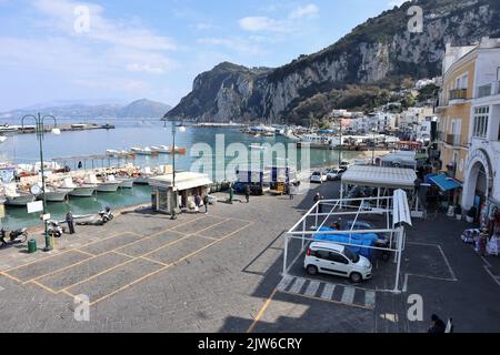 Capri - Porto da Via Marina Grande Foto Stock