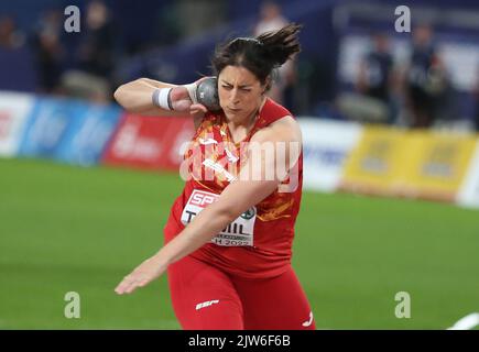 María Belén Toimil di Spagna Women's Shot Put Final durante il Campionato europeo di Atletica 2022 il 15 agosto 2022 a Monaco di Baviera, Germania - Foto Laurent Lairys / DPPI Foto Stock