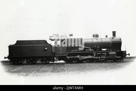 Immagine della nuova locomotiva a vapore n. 4601 (serie 4600, n. 4601-4620) della N.S. Foto Stock