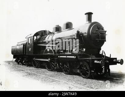 Immagine della nuova locomotiva a vapore n. 534 (serie 501-535) della H.S.M.N.B. Questo tipo di locomotiva fu successivamente rinumerato alla serie 2100 del N.S. Foto Stock