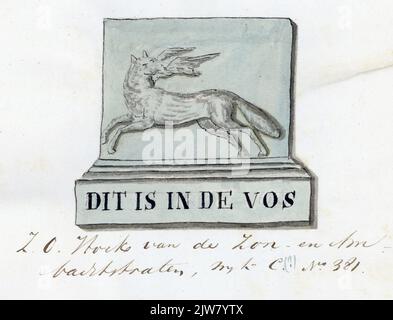 Vista del vivaio fiorito di J. van Someren sulla Biltstraat a Utrecht, con il retro delle case su Willem Barentszstraat.n.b sullo sfondo. Il nome ufficiale della strada usato dal comune di Utrecht è Willem Barentzstraat. Foto Stock