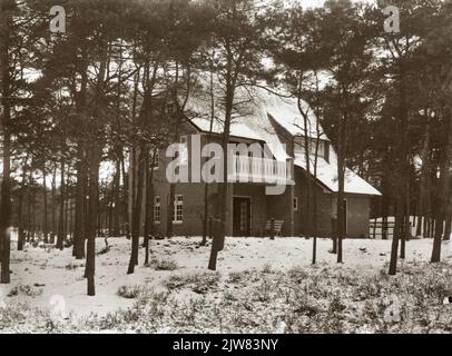 Vista della Coupure della linea ferroviaria Hilversum-Amersfoort a Baarn da ovest. Foto Stock