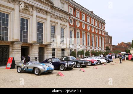 Ferrari 75th° anniversario. Concours of Elegance 2022, Hampton Court Palace, Londra, Regno Unito, Europa Foto Stock