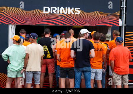 Bevande durante il Gran Premio d'Olanda di Formula 1 Heineken 2022, 15th° round del Campionato del mondo FIA di Formula uno 2022 dal 2 al 4 settembre 2022 sul circuito di Zandvoort, in Olanda, Belgio - Foto Florent Gooden / DPPI Foto Stock