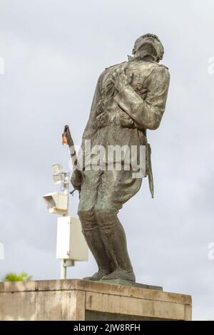 Statua di Siqueira Campos a Rio de Janeiro, Brasile - 26 giugno 2022: Statua di Siqueira Campos a Copacabana a Rio de Janeiro. Foto Stock