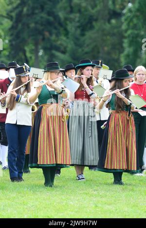 Grafenegg, bassa Austria, Austria. Settembre 4th, 2022. Chiusura delle bande di ottone del festival a Grafenegg Foto Stock