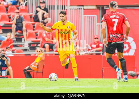 MAIORCA, SPAGNA - 3 SETTEMBRE: Juan Pedro Ramirez di Girona CF durante la partita tra RCD Mallorca e Girona CF di la Liga Santander il 3 settembre 2022 presso lo Stadio Visit Mallorca Son Moix di Maiorca, Spagna. (Foto di Samuel Carreño/ PX Images) Foto Stock