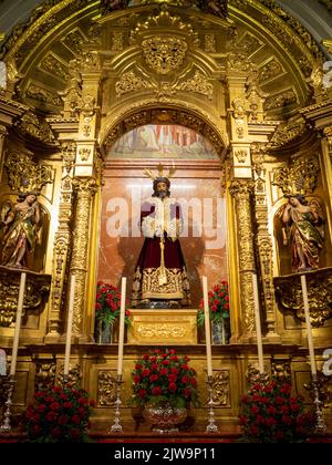 Cappella di Jesús de la Sentencia, Basilica de la Macarena, Siviglia Foto Stock